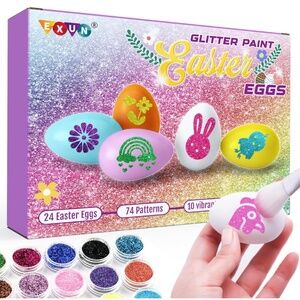 Exun Glitter Paint Easter eggs Kit.